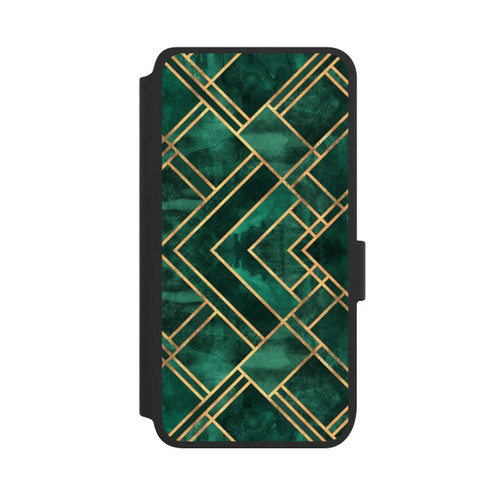 Samsung Galaxy S25 NIVOflip Grüne Blöcke