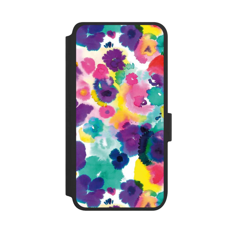 Galaxy S25 NIVOflip Aquarellblumen abstrakt