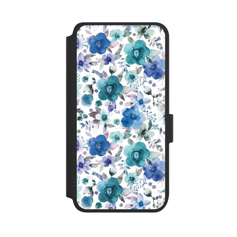 Galaxy S25 NIVOflip Winter Floral Bouquets Blue