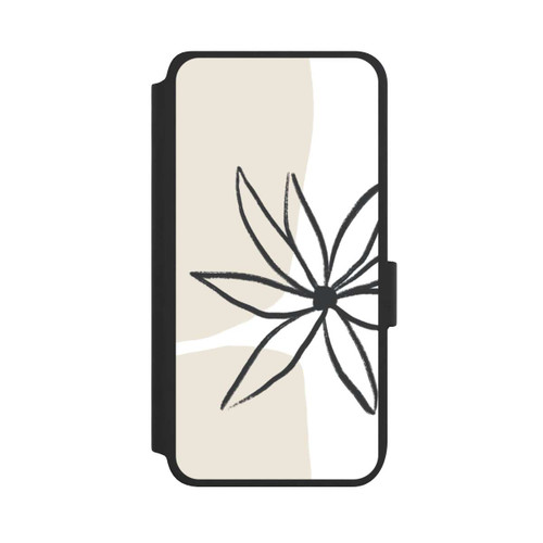 Samsung Galaxy S25 NIVOflip Fleur et crème