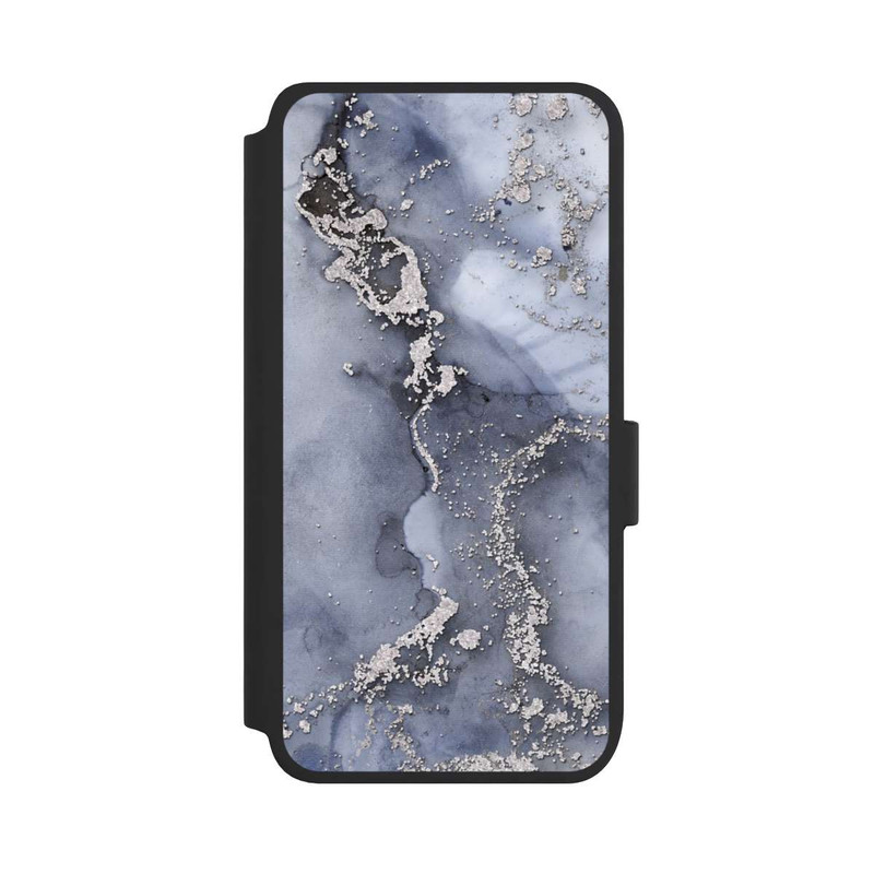 Galaxy S25 NIVOflip Encre Bleu Argent