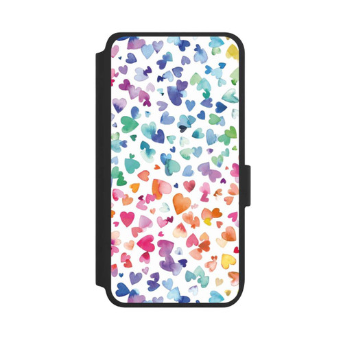 Samsung Galaxy S25 NIVOflip Liebesherzen aquarell