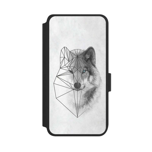 Samsung Galaxy S25 NIVOflip Polygonaler Wolf