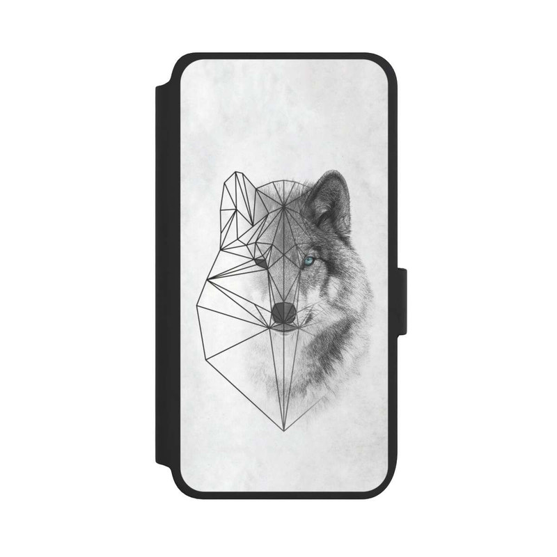 Galaxy S25 NIVOflip Polygonaler Wolf
