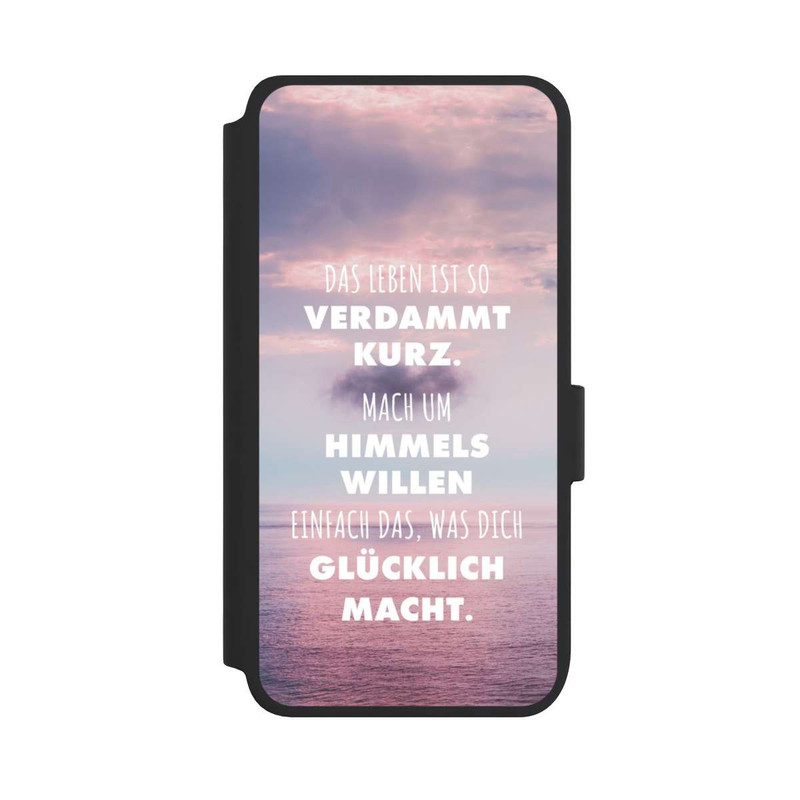 Galaxy S25 NIVOflip Das Leben Ist So Verdammt Kurz