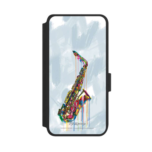 Samsung Galaxy S25 NIVOflip Saxophone Art By P.D. Moreno
