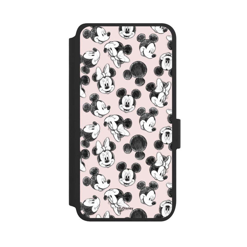 Galaxy S25 NIVOflip Minnie & Mickey Viele Gesichter Pink