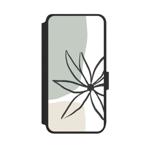 Samsung Galaxy S25 NIVOflip Blume Minze und Sahne