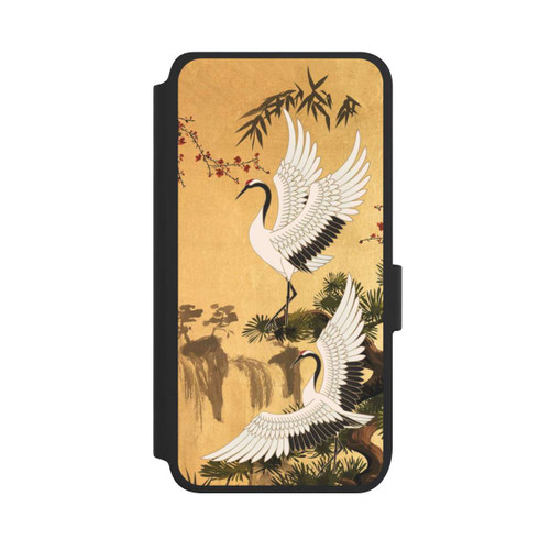 Samsung Galaxy S25 NIVOflip Kraniche Gold Japan 2