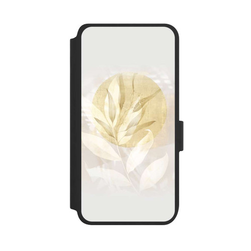 Samsung Galaxy S25 NIVOflip Boho Gold Blumen Kunst