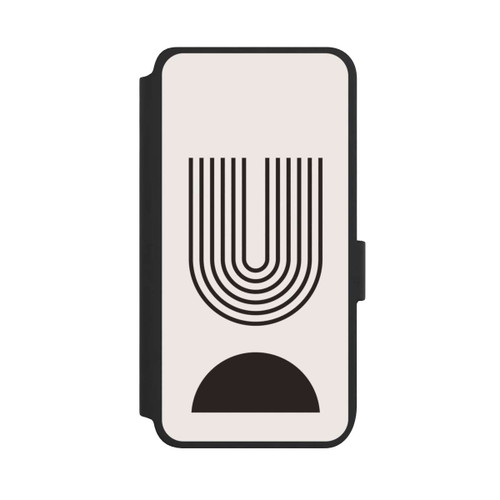 Samsung Galaxy S25 NIVOflip Moderne Kunst Schwarze Linien