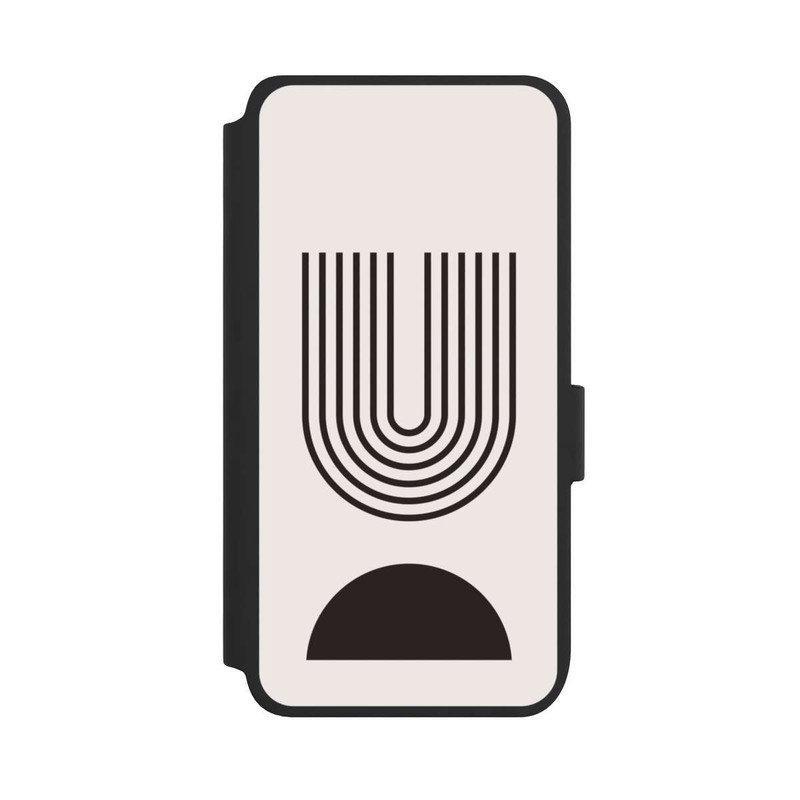 Galaxy S25 NIVOflip Art moderne Lignes noires