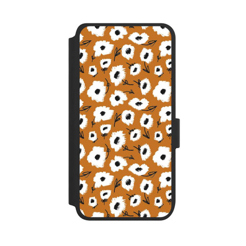 Samsung Galaxy S25 NIVOflip Pattern Fleurs Ocres