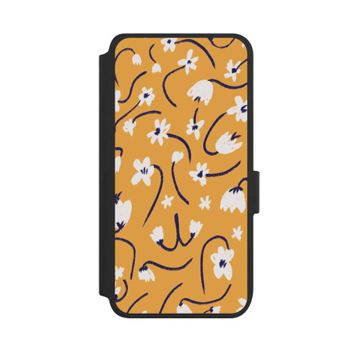 Samsung Galaxy S25 NIVOflip Pattern Petites Fleurs Jaunes