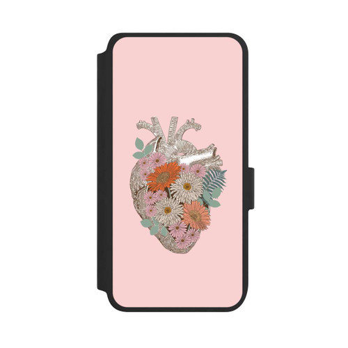 Samsung Galaxy S25 NIVOflip Cœur Fleuri Vintage