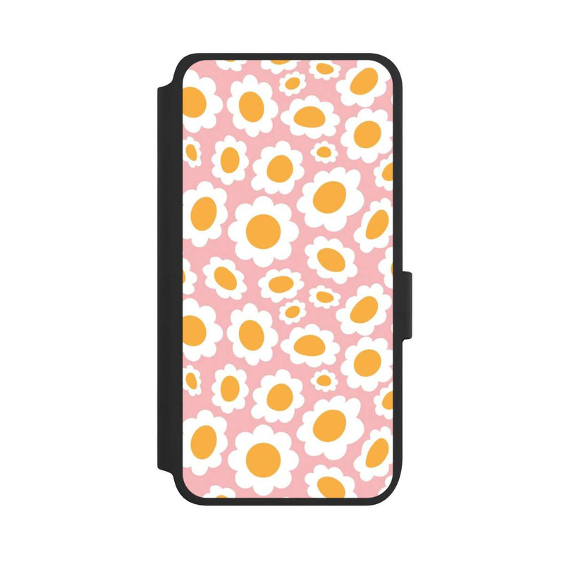 Galaxy S25 NIVOflip Vintage Daisies Pink
