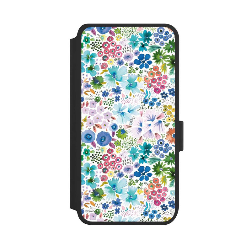 Galaxy S25 NIVOflip Artful Little Spring Flowers Blue