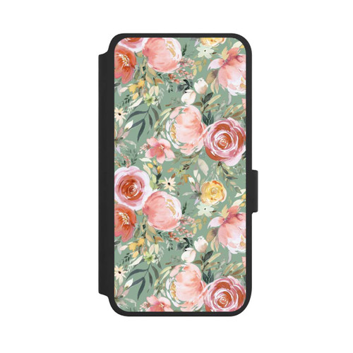Samsung Galaxy S25 NIVOflip Bouquet de Pivoines Pastelles