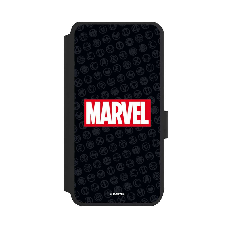 Galaxy S25 NIVOflip Marvel Logo Black Red 