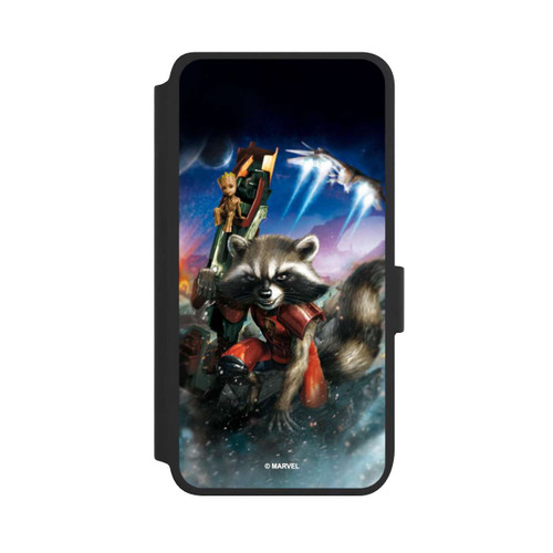 Samsung Galaxy S25 NIVOflip Rocket &amp; Baby Groot Guardians Of The Galaxy