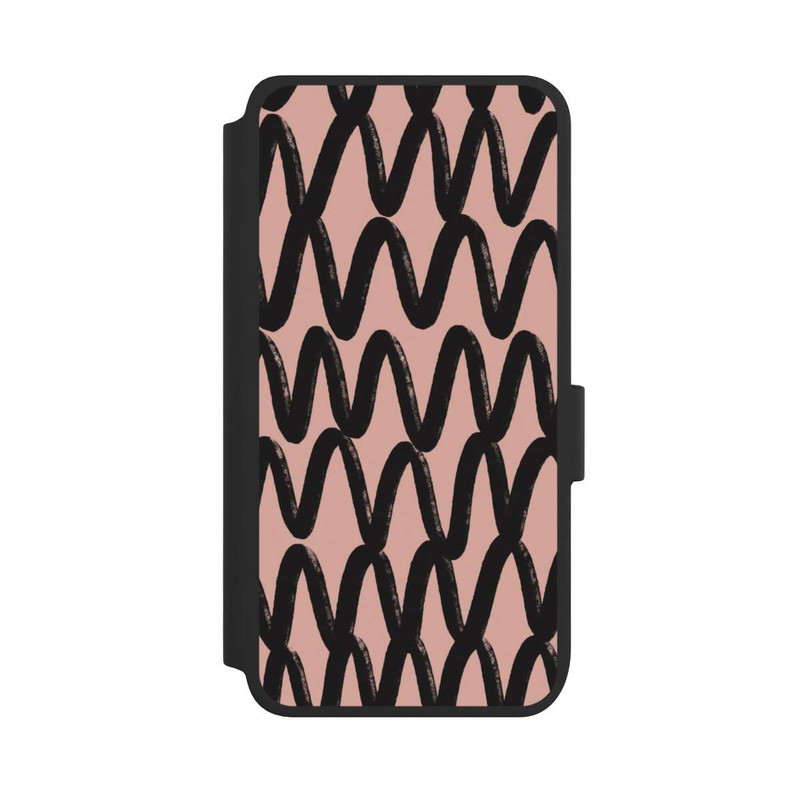 Galaxy S25 NIVOflip Schwarzes Zickzack
