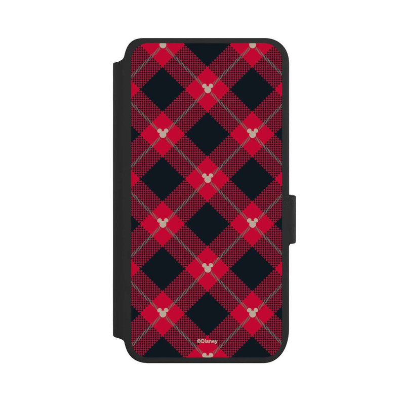 Galaxy S25 NIVOflip Mickey Christmas Pattern Red