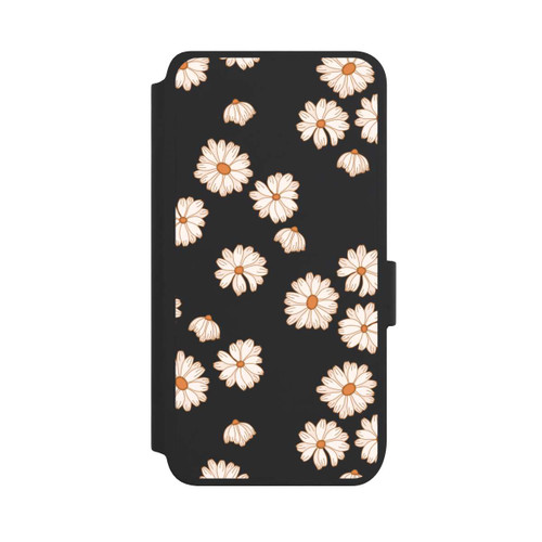 Samsung Galaxy S25 NIVOflip Flowerpower Tapete Weiss