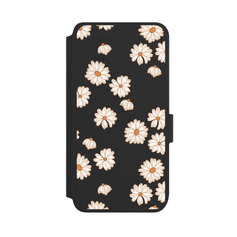 Galaxy S25 NIVOflip Flowerpower Wallpaper White
