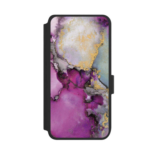 Samsung Galaxy S25 NIVOflip Alcohol Ink Art Pink