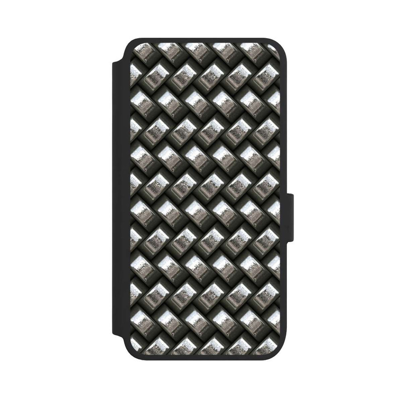 Galaxy S25 NIVOflip Glamour Silver Metal