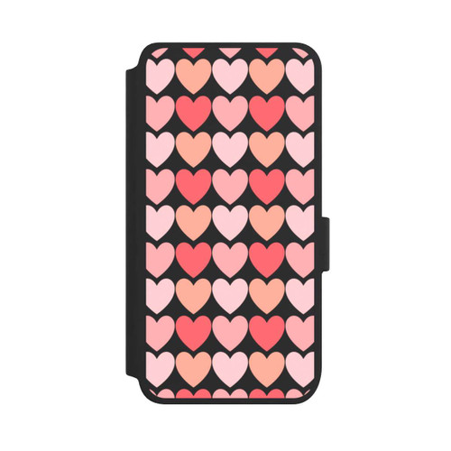 Samsung Galaxy S25 NIVOflip Coeurs d'ombres roses