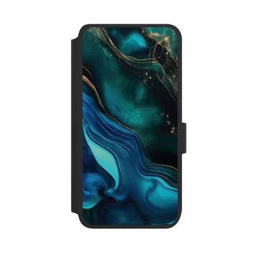 Samsung Galaxy S25 NIVOflip Blaugoldene Tinte