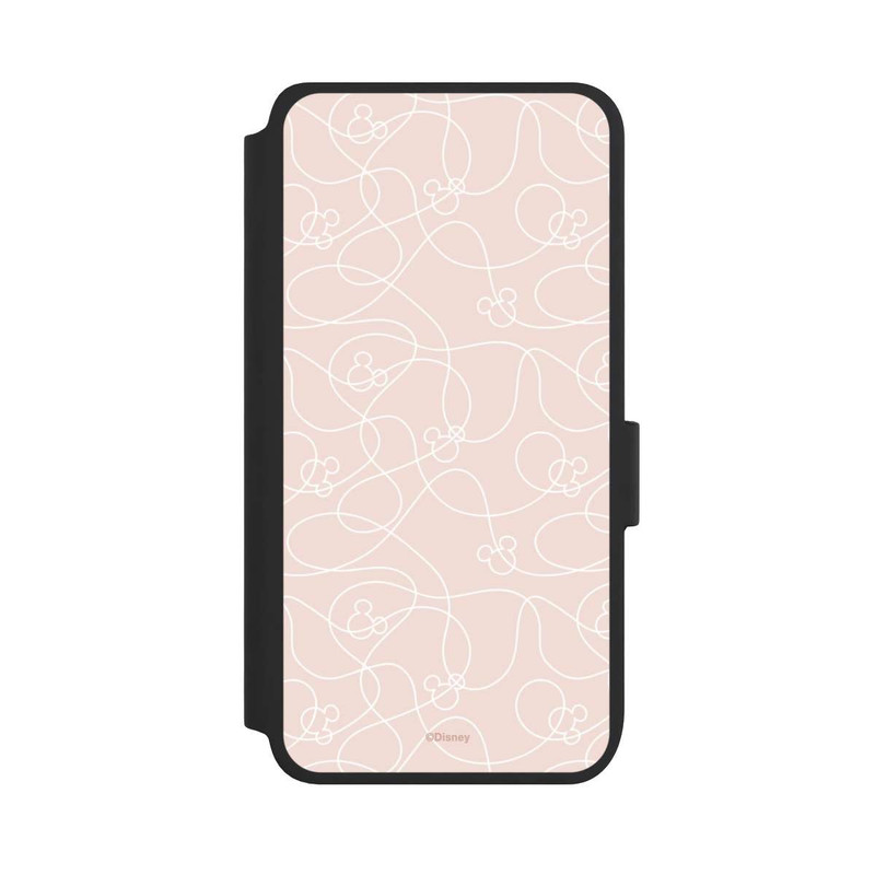 Galaxy S25 NIVOflip Micky Line Art Pattern Rose 