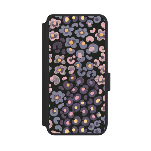 Samsung Galaxy S25 NIVOflip Peau d'animal avec fleurs