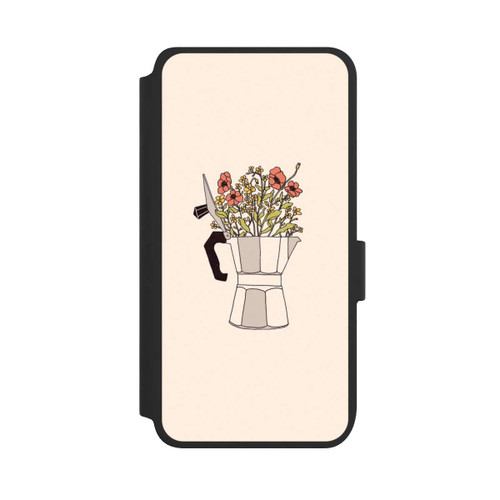 Samsung Galaxy S25 NIVOflip Moka Blumen
