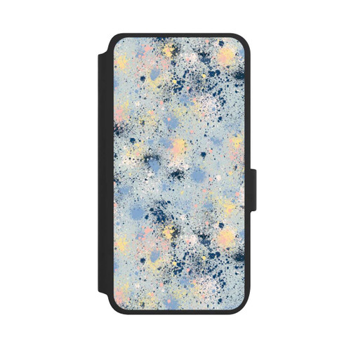 Samsung Galaxy S25 NIVOflip Ink Dripping Dust Texture Blue