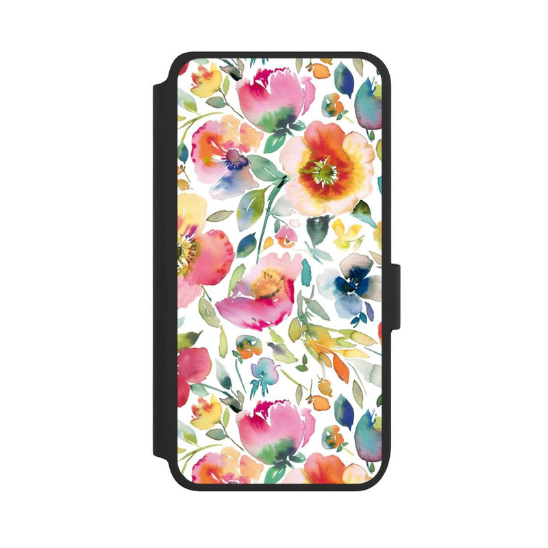 Galaxy S25 NIVOflip Psychedelic Poppies Multicolor