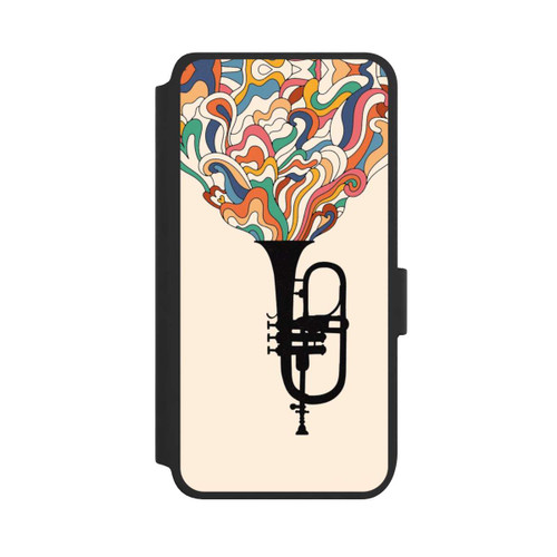 Samsung Galaxy S25 NIVOflip Flügelhorn Jazz bunt