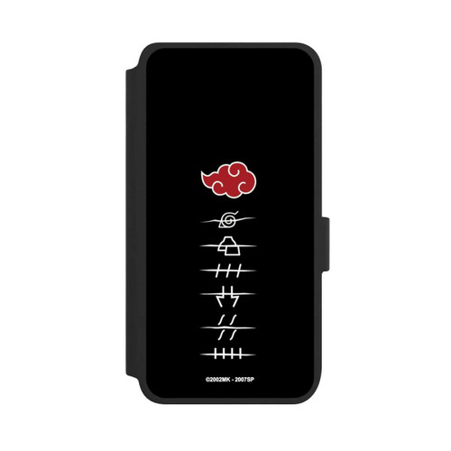 Samsung Galaxy S25 NIVOflip Akatsuki Mitgliedssymbole Schwarz