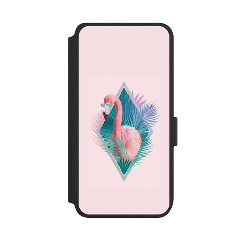 Samsung Galaxy S25 NIVOflip Tropical Leaves Flamingo