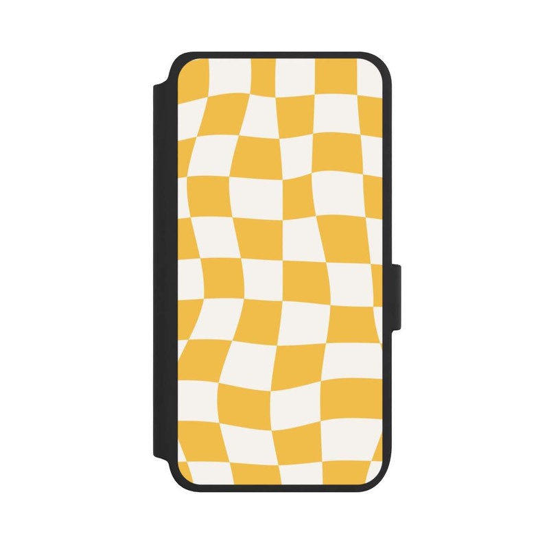 Galaxy S25 NIVOflip Damier jaune