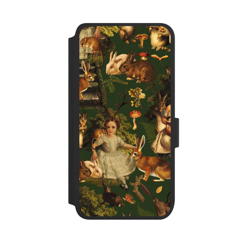 Galaxy S25 NIVOflip Girl and Animals in The Forest