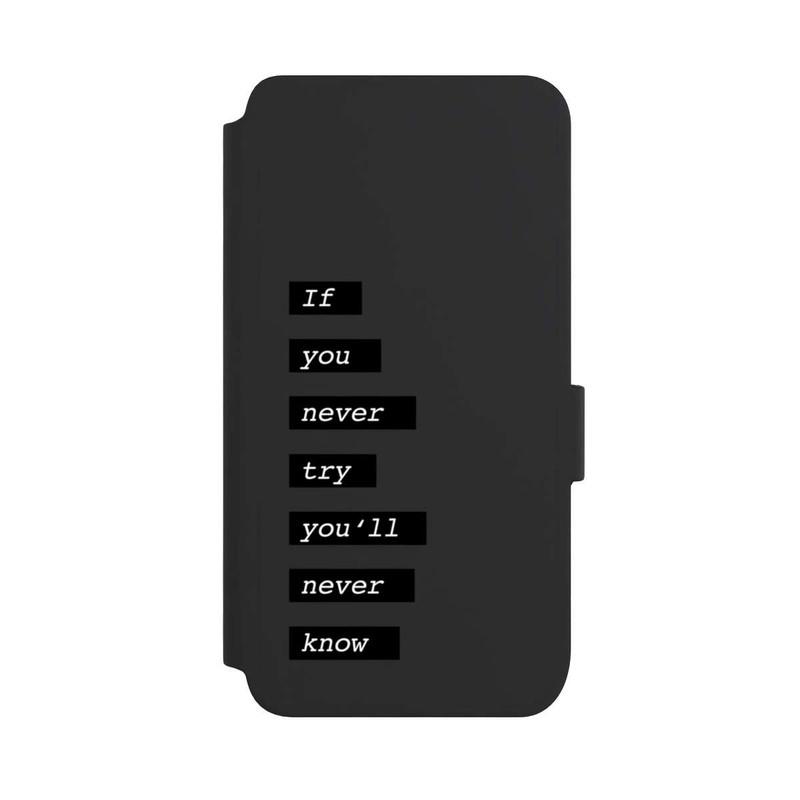 Galaxy S25 NIVOflip If You Try Black Transparent
