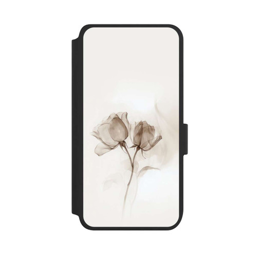 Samsung Galaxy S25 NIVOflip Braune Rose Blume Nebel