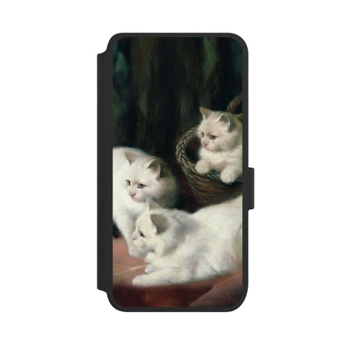 Samsung Galaxy S25 NIVOflip Three White Angora Kittens