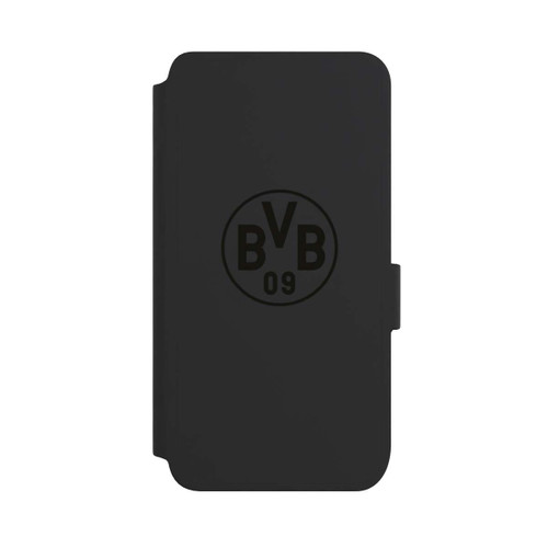 Samsung Galaxy S25 NIVOflip BVB Logo Schwarz Transparent