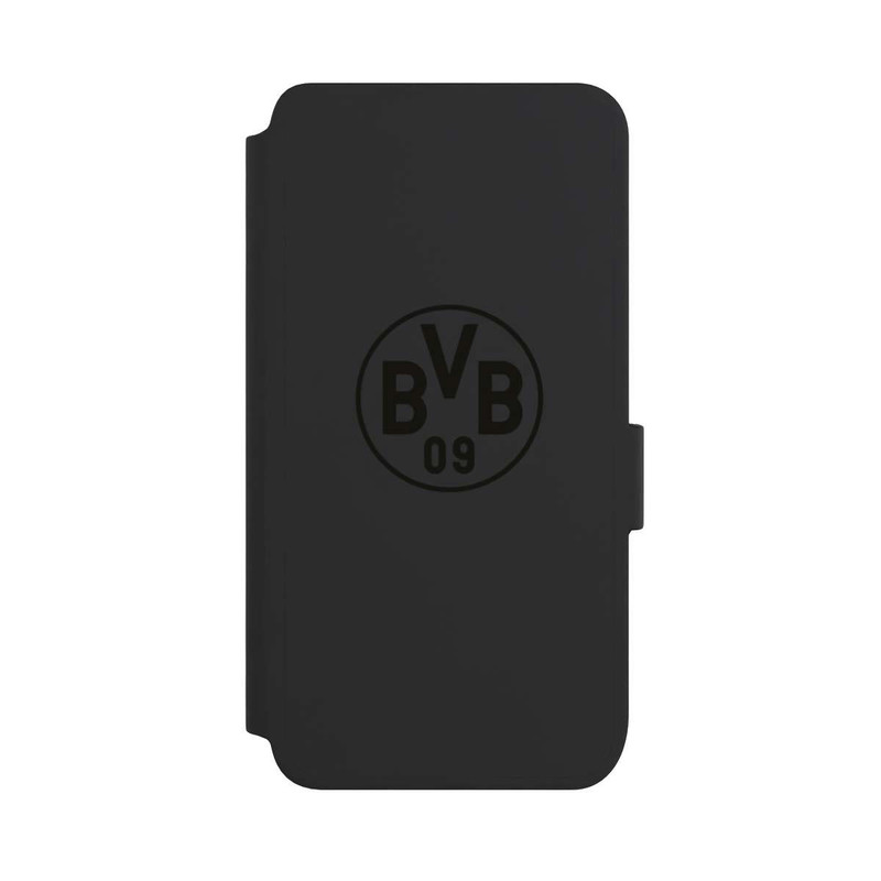 Galaxy S25 NIVOflip BVB Logo Schwarz Transparent