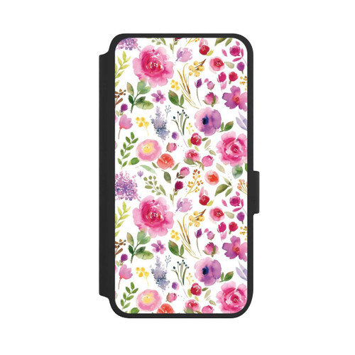 Samsung Galaxy S25 NIVOflip Roses Flowers Purple