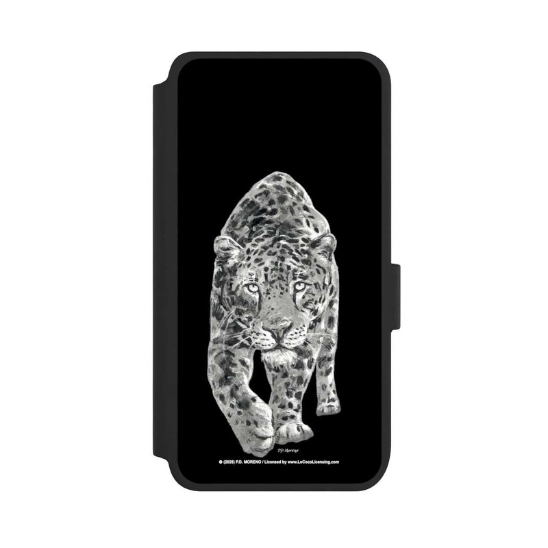 Galaxy S25 NIVOflip Leopard Schwarz