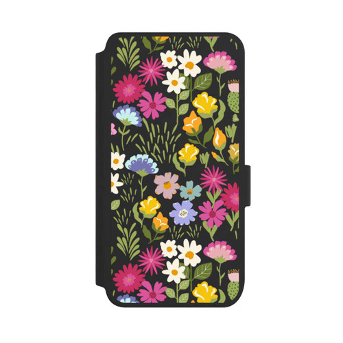 Samsung Galaxy S25 NIVOflip Bunte Sommerblumen Transparent
